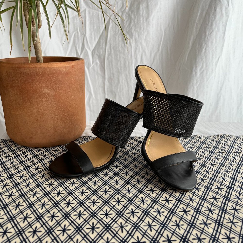 Enzo Angiolini Mesh Strap Heel